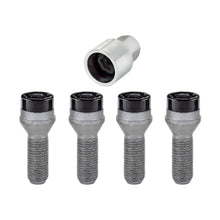 Load image into Gallery viewer, McGard Black Cone Seat Wheel Lock Bolt Set M14 x 1.5 – 4 Locks &amp; Key for BMW X3, 745Li