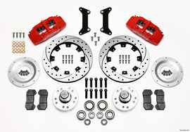 Wilwood Dynapro 6 Front Hub Kit with 12.19-inch Drilled Rotors for 1979-1981 GM G-Body Cars