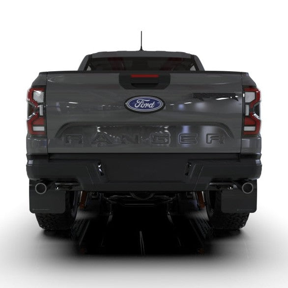 Rally Armor 23-25 Ford Ranger Raptor Black UR Mud Flap with Blue Logo