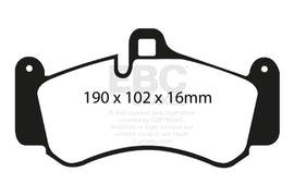 EBC DP31516C Redstuff Ceramic Front Brake Pads for Porsche 911 (996) with Cast Iron Rotors