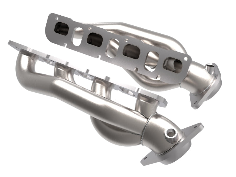 aFe Power Twisted Steel 1-7/8 Inch Stainless Steel Shorty Header for Ram 1500 TRX V8-6.2L (2021-2024)