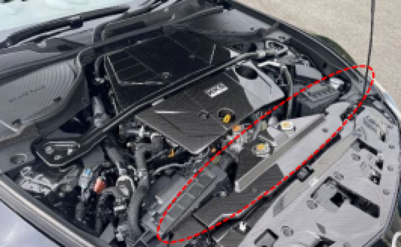 HKS 2023 Nissan Z Dry Carbon Radiator Cover - Part Number hks70026-AN003