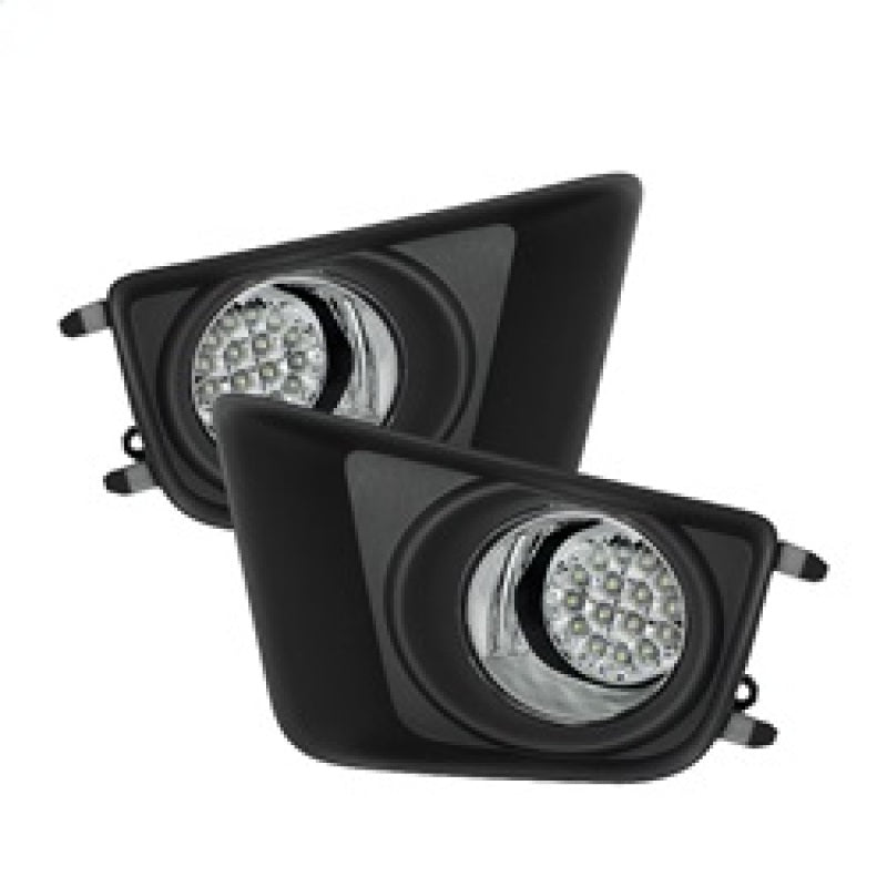 Spyder LED Fog Lights with Switch for Toyota Tacoma 2012-2015 - Clear Lens FL-LED-TTA2012-C