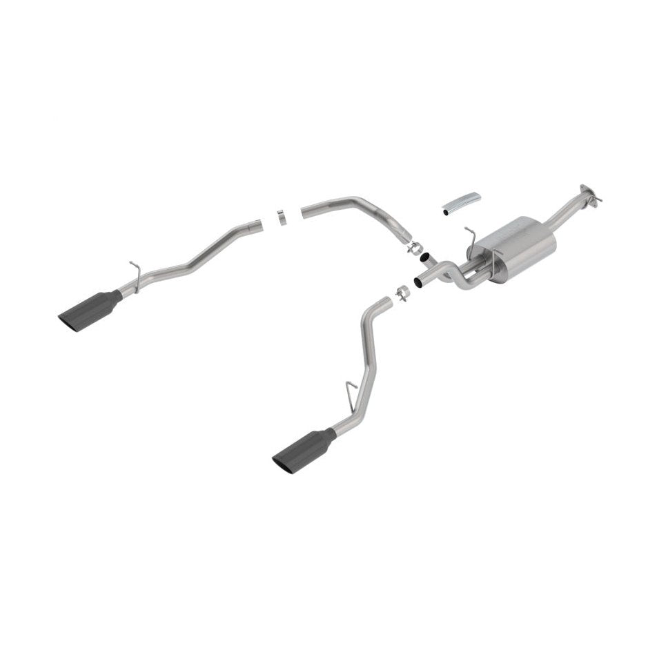 Borla 2019-2024 Ram 1500 5.7L V8 ATAK SS Catback Exhaust System with Black Chrome Tips - Part #BOR140753BC