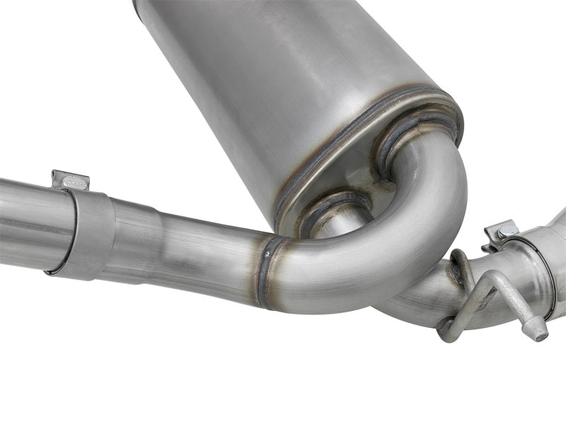 aFe Rebel Series 2.5-inch Dual Polished Tip Cat-Back Exhaust System for Jeep Wrangler (2007-2018) V6-3.8L / 3.6L