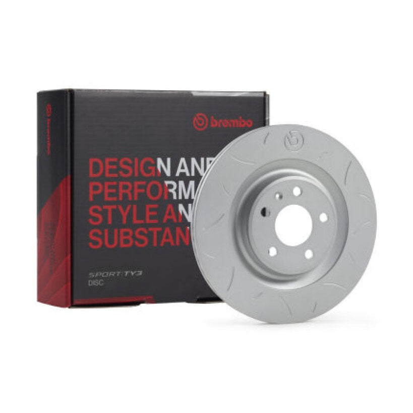 Brembo Rear TY3 Sport Disc Rotor for 2011-2014 Subaru WRX STI and WRX 2.5L AWD - brb59.E115.74