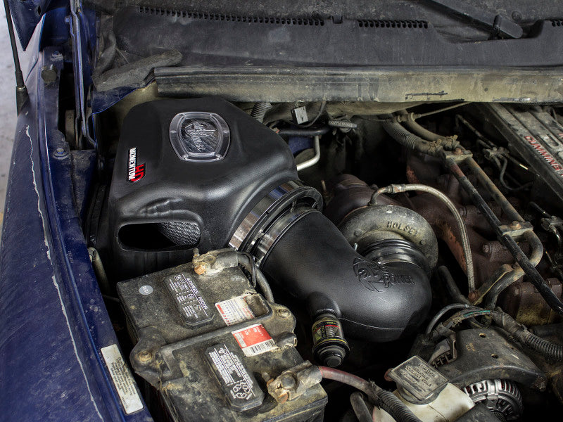 aFe Momentum HD Cold Air Intake System with Pro DRY S Filter for Dodge Diesel Trucks 1994-2002 5.9L (td) L6
