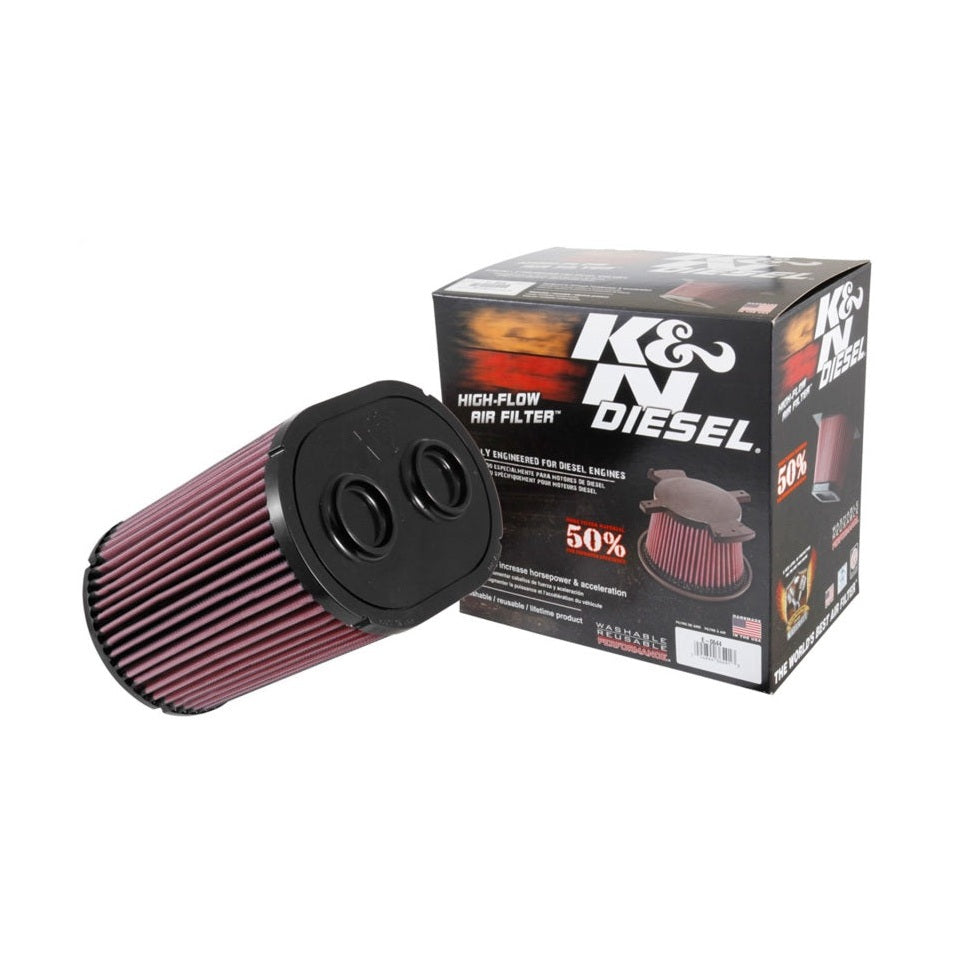 K&N Engineering E-0644 High-Flow Reusable Air Filter for 2017 Ford F-250 and F-350 Super Duty V8-6.7L Diesel