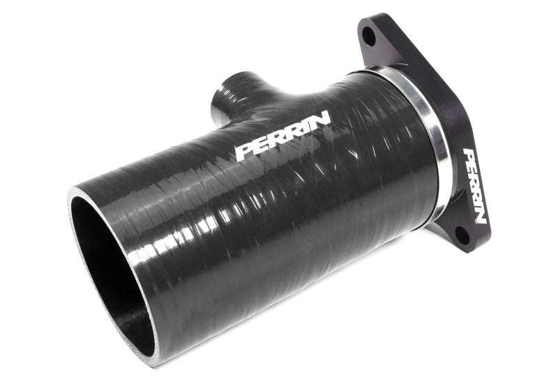 Perrin Performance Turbo Inlet Hose with Turbo Adapter Flange for Subaru WRX and LGT/OBXT (Short) - Black