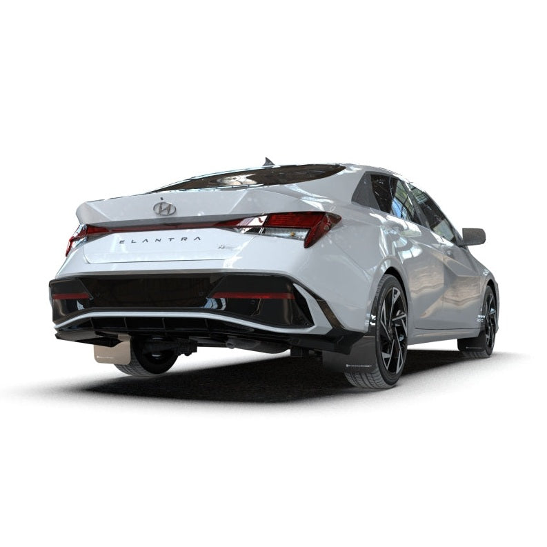 Rally Armor 2024-25 Hyundai Elantra N/N Line Black Mud Flap with Red Logo – Durable Polyurethane Protection