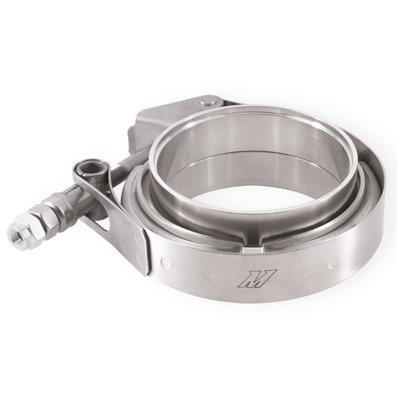 Mishimoto Stainless Steel V-Band Clamp with Flanges - 3-inch (Part No. misMMCLAMP-VS-3)