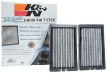 Load image into Gallery viewer, K&amp;N Engineering Cabin Air Filter Part Number KNNVF2064 for 2018-2019 Jeep Wrangler JL * Reusable Washable Air Filter