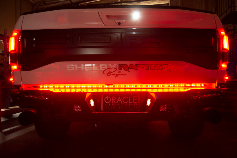 ORACLE Lighting 60-Inch Double Row LED Truck Tailgate Light Bar – Bright Red and White Emergency & Reverse Lights