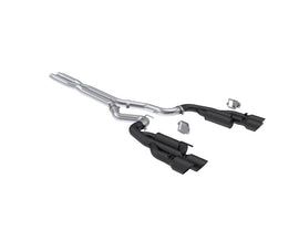 MBRP Armor BLK Series 3-inch Cat-Back Exhaust System for 2024-2026 Ford Mustang with Dual Split Rear and Black Tips