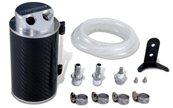 Mishimoto 2016+ Ford Focus RS Baffled Oil Catch Can Kit - Black