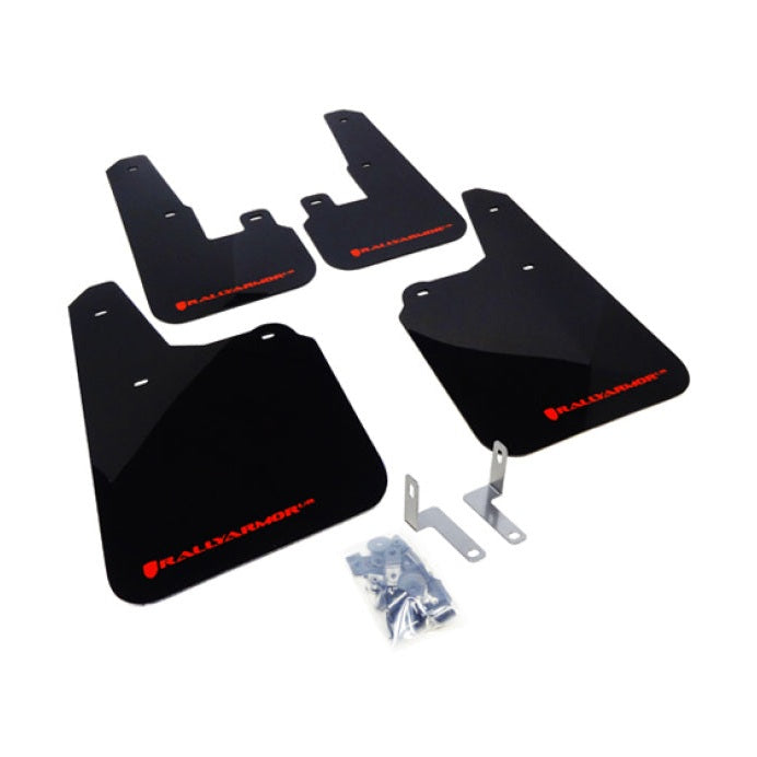 Rally Armor UR Series Mud Flaps for Subaru Outback 2010-2014 – Black with Red Logo, Durable Polyurethane Construction