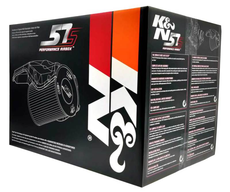 K&N Engineering Part 57S-9506 Performance Airbox for 2013-2016 Volkswagen Jetta and 2018 Volkswagen Golf Sportsvan 1.2L