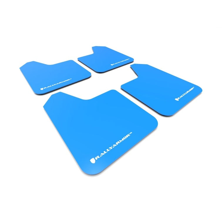 Rally Armor Universal Fit Blue UR Mud Flap with White Logo - Durable Polyurethane Construction