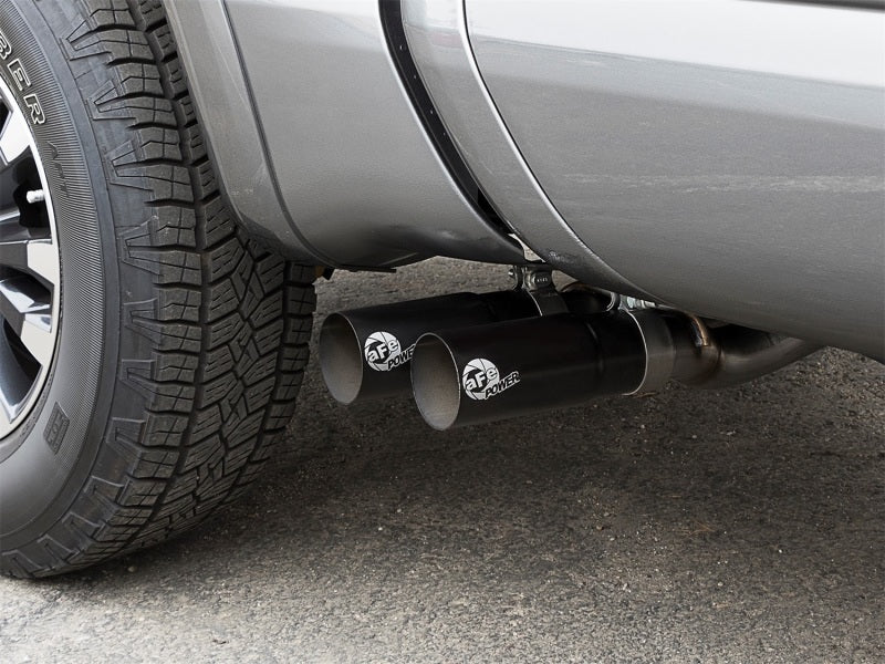 aFe Power Rebel Series 2-1/2 Inch Stainless Steel Cat-Back Exhaust System with Black Tips for 2016-2017 Nissan Titan V8 5.6L