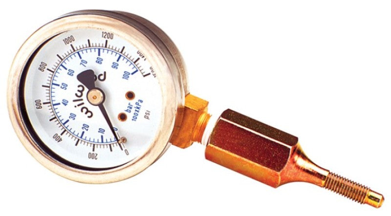Wilwood Caliper Pressure Gauge - 1500 PSI for Automotive Brake Systems