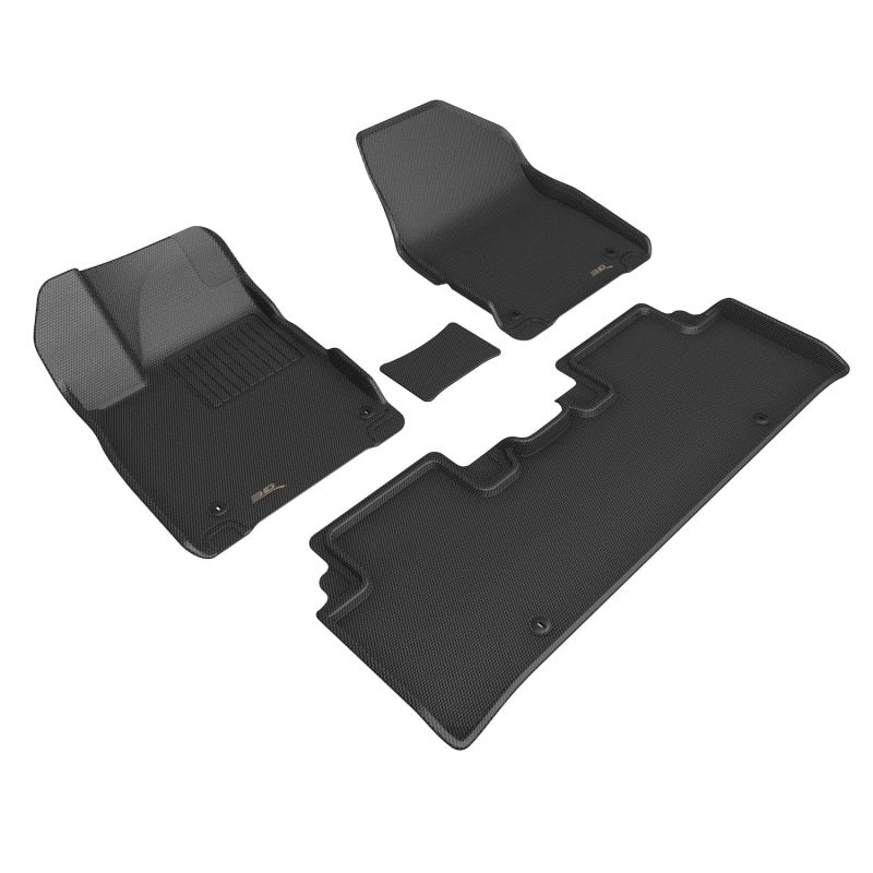 3D MAXpider KAGU Series All-Weather Floor Mats for 2022-2024 Kia EV6, Black