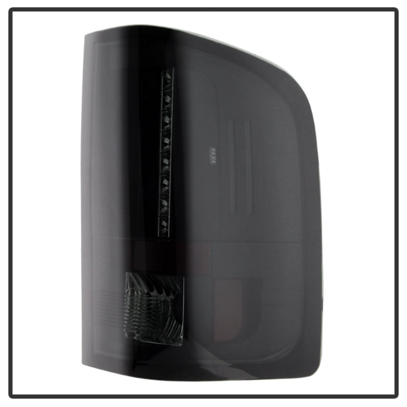 Spyder Chevy Silverado 07-13 LED Tail Lights Black Smoke - Part Number ALT-YD-CS07-LED-BSM