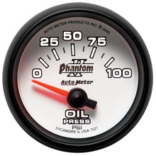 Load image into Gallery viewer, AutoMeter Phantom II 52mm Short Sweep Electronic Oil Pressure Gauge Part Number ATM7527