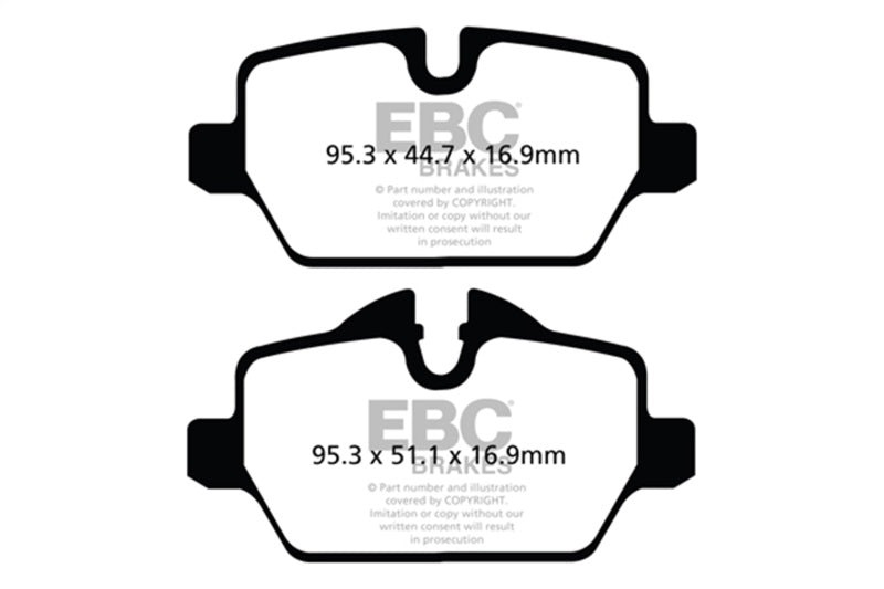 EBC DP42102R Yellowstuff Rear Brake Pads for 2011-2014 Mini Cooper Countryman