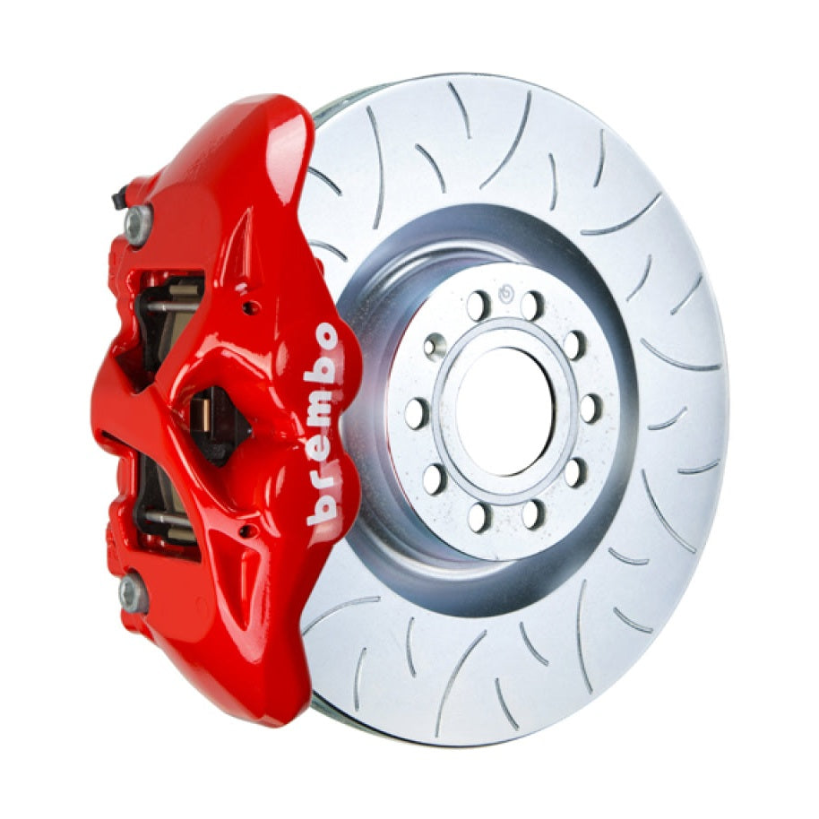 BREMBO - 16-23 Audi TT Front GT Big Brake Kit 4-Piston Cast Slotted Rotor with Red Finish - 1S5.8003A2