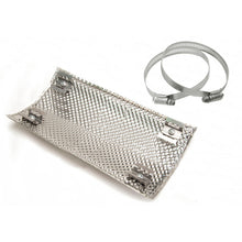 Load image into Gallery viewer, DEI Pipe Shield - 8.5 inch x 4.5 inch Stainless Steel Heat Barrier for Automotive Exhaust Pipes