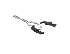 MBRP Armor BLK Series 2024 Ford Mustang GT 5.0L 3-Inch Dual Split Rear Cat-Back Exhaust System with Quad Black Tips