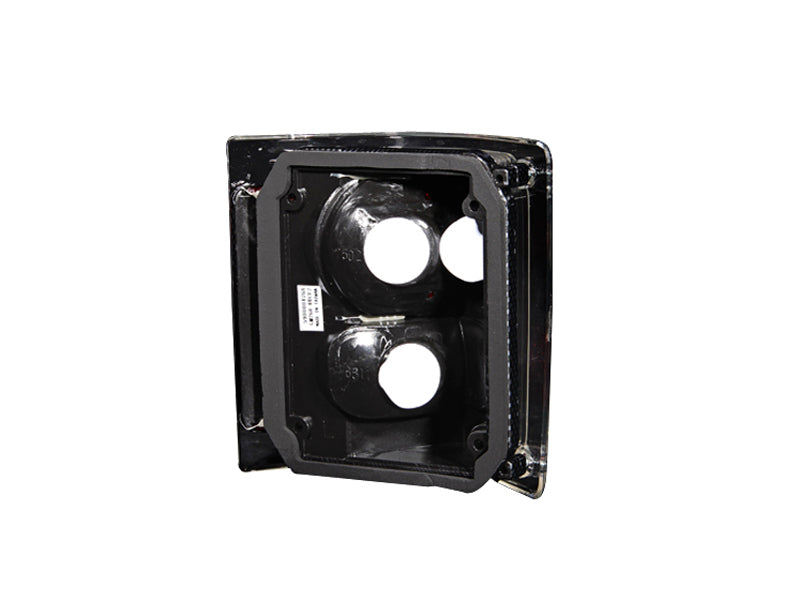 ANZO Chevrolet C10 Tail Light Assembly Pair with Clear/Red Lens and Carbon Housing