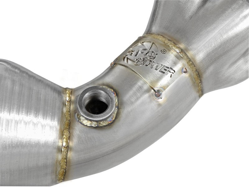 aFe 12-17 Toyota 86 / FRS / BRZ Twisted Steel 304 Stainless Steel Long Tube Header with Catalytic Converter