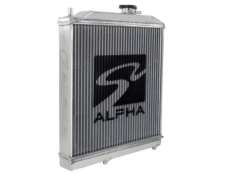 Skunk2 Alpha Series 88-91 Honda Civic/CRX Aluminum Radiator (Half Size, Dual Core)