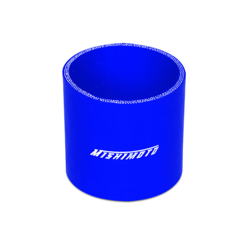 Mishimoto 2.5 Inch Blue Straight Silicone Coupler – Universal Fit, High-Heat Resistant Automotive Hose