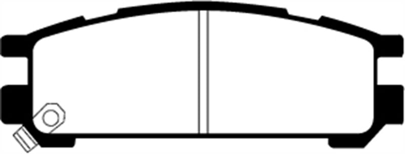 EBC Greenstuff 2000 Series Rear Brake Pads for 2001-2000 Subaru Impreza and Legacy