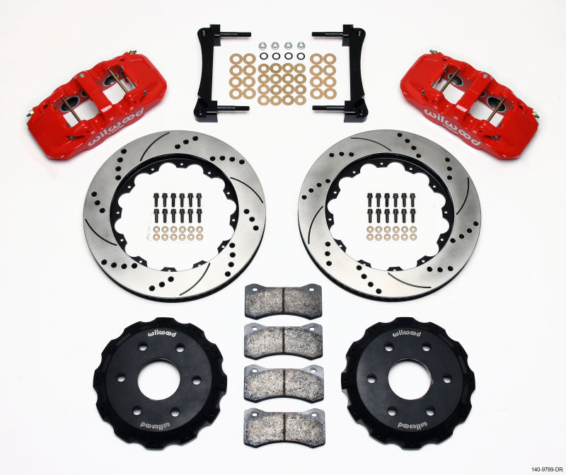 Wilwood AERO6 Front Truck Brake Kit with 14.25-inch Drilled Rotors for GM Trucks and SUVs