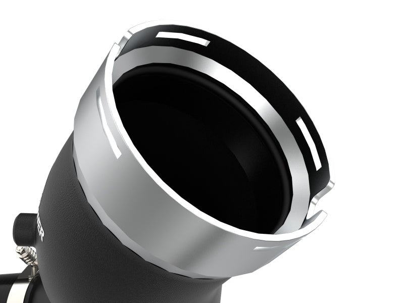 aFe BladeRunner Black 3-Inch Aluminum Charge Pipe Kit for 2020-2021 GM Diesel Trucks V8-6.6L L5P