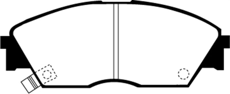 EBC Yellowstuff Brake Pads for Honda Prelude and Civic CRX - Part Number EBC DP4706R