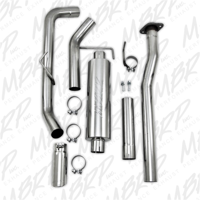 MBRP Armor Plus Series Cat Back Exhaust System for 2009-2010 Ford F-150 – Single Side Exit with 4-inch Tip
