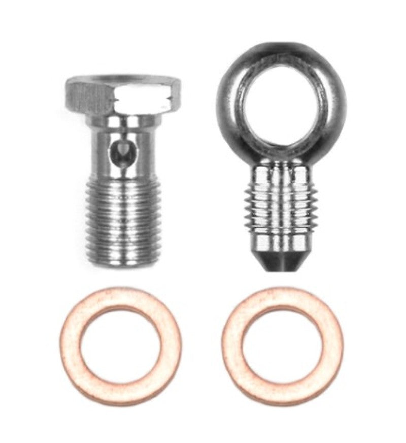 Wilwood Banjo Fitting Kit -3 Male to 10mm-1.00 Banjo Bolt & Crush Washers (Part #wil220-14431)