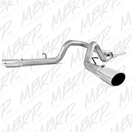 MBRP Armor Lite Series Cat Back Exhaust System for 1999-2004 Ford F-250/F-350 V-10, 4-inch Dual Split Side Exit