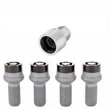 Load image into Gallery viewer, McGard Black Radius Seat Wheel Lock Bolt Set M14 x 1.5 for Mercedes-Benz Vehicles