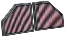 Load image into Gallery viewer, K&amp;N Engineering Part 33-5086 High-Flow Drop-In Air Filter for 2016-2019 BMW 750i and M550i xDrive