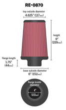 Load image into Gallery viewer, K&amp;N Engineering Universal Rubber Air Filter 4 Inch Flanged for Automotive and Equipment