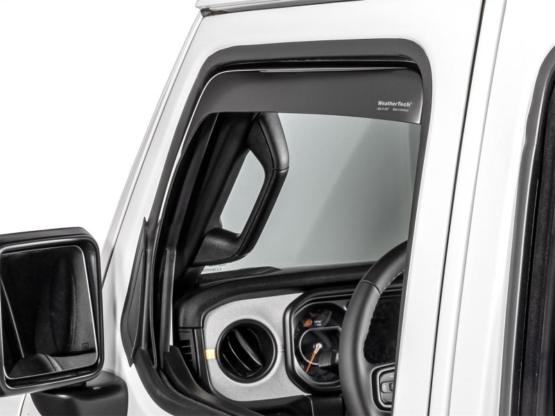 WeatherTech 20-23 Jeep Gladiator Side Window Deflectors * Dark Smoke