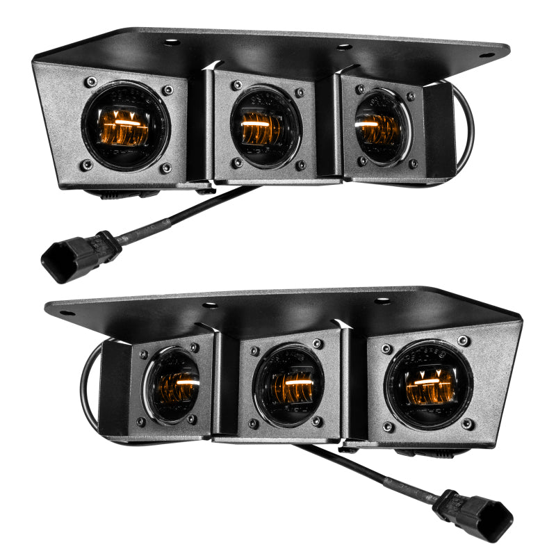 Oracle Lighting Ford Bronco Triple LED Fog Light Kit for Steel Bumper - Part #orl5890-005