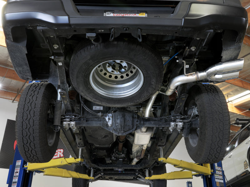 aFe Vulcan Series 2.5-Inch to 3-Inch Cat-Back Exhaust System with Polished Tips for Ford Ranger 2024-2025 2.3L Turbo