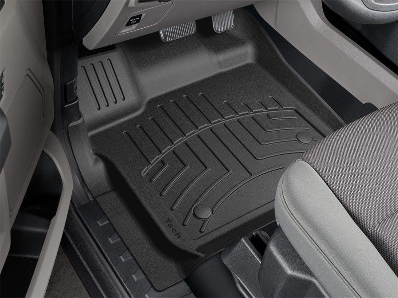 WeatherTech FloorLiner HP Front Floor Mats for 2021-2022 Ford F-150 Vinyl Floors, Black - Part 446971VIM