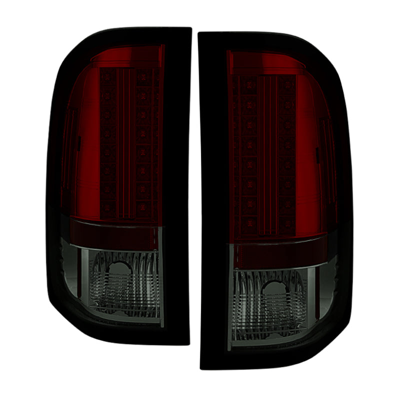 Spyder Chevy Silverado 07-13 LED Tail Lights in Red Smoke - Enhance Your Vehicle's Look